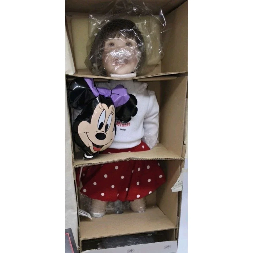 Ashton-Drake Disney World Girl Porcelain Doll NIB 2001 COA Minnie Mouse